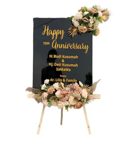 Papan Bunga Akrilik Karangan