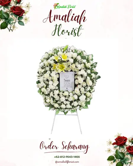 Krans Bunga Duka Karangan