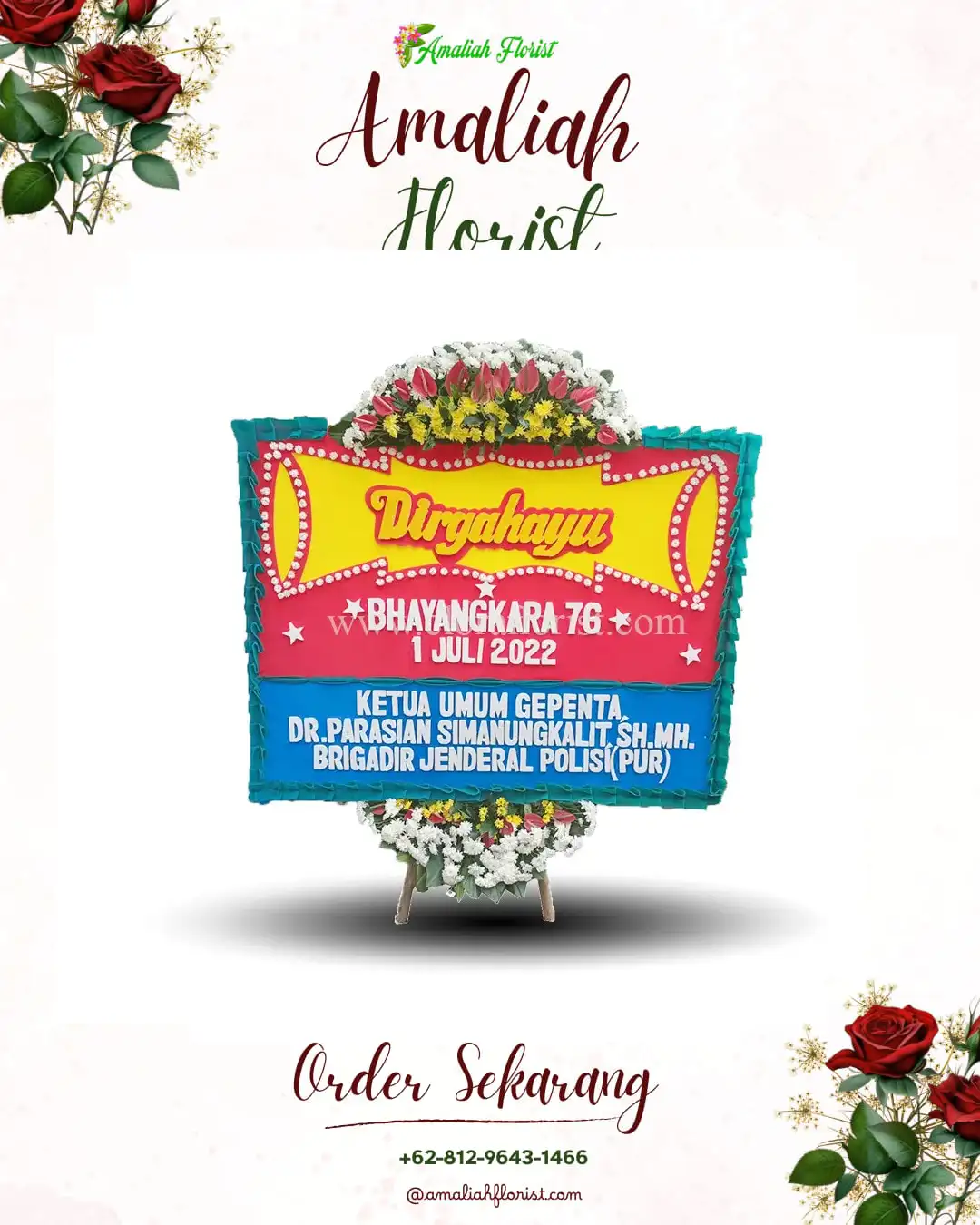 Papan Bunga HUT Ulang Tahun Karangan